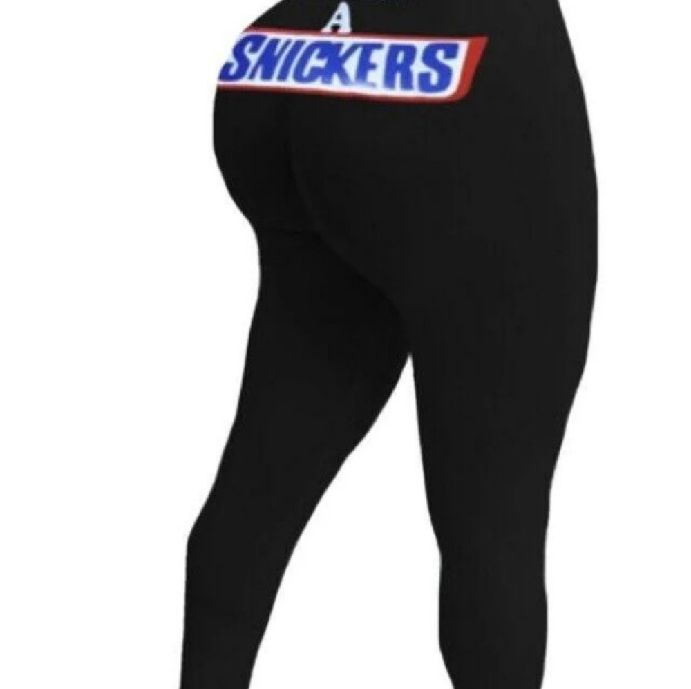 5/$25 Thicker than a snicker black leggings sizes S-2X